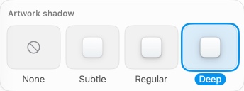 Image of a section of Sleeve's Settings interface