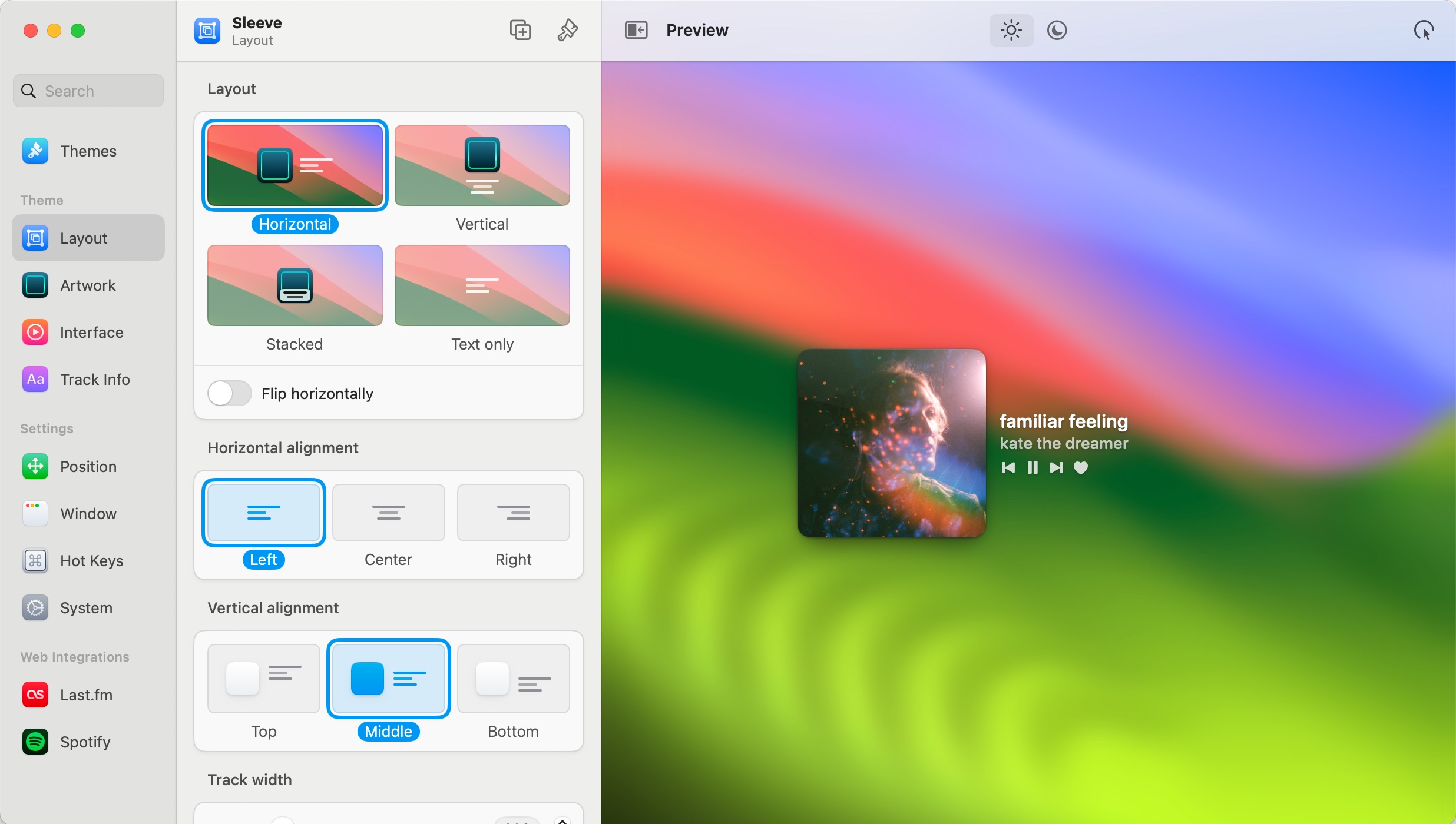 Sleeve is a Gorgeous Now Playing Widget for your Desktop